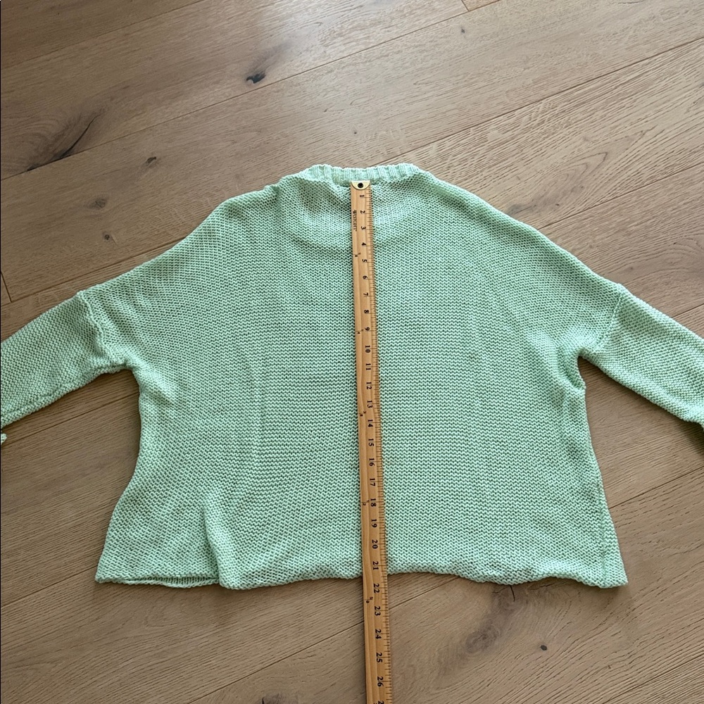 Wooden Ships Sweater Pickle Ball Green Lightweight S/M - Picture 6 of 8